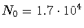 $N_0=1.7\cdot10^4$